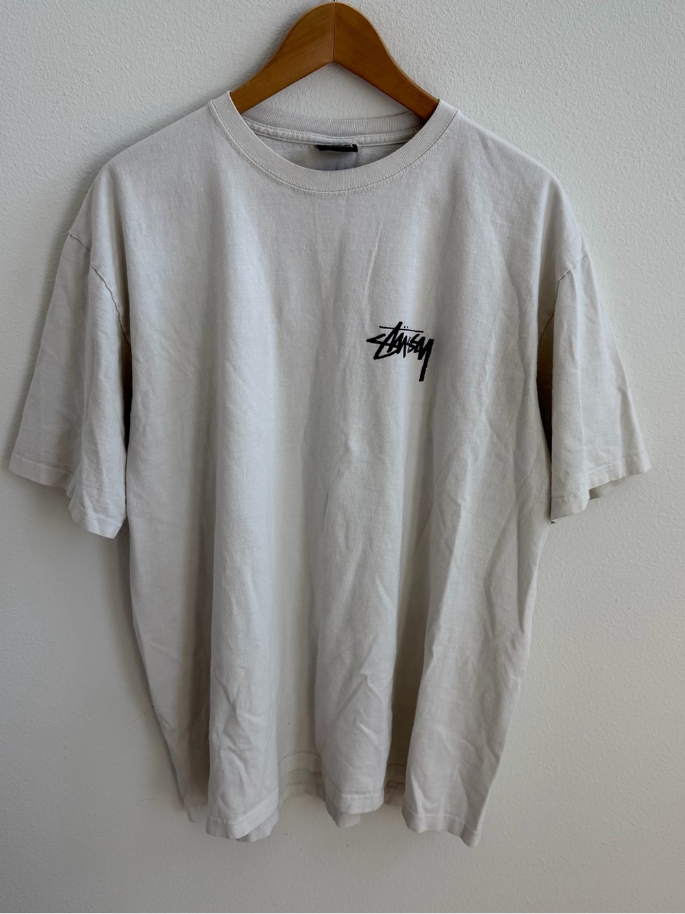 Stussy 8 Ball Graphic T Shirt White XL Short Sleeve Streetwear Skate Cotton